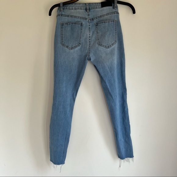 Embroidered Denim - Size 7 - High Rise Skinny - Picture 3 of 4